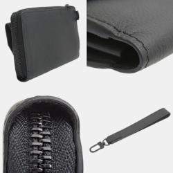 Louis Vuitton Black Leather Aerogram Wallet