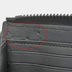 Louis Vuitton Black Leather Aerogram Wallet