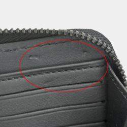 Louis Vuitton Black Leather Aerogram Wallet