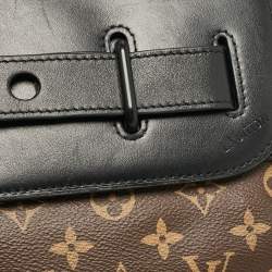 Louis Vuitton Black Leather and Monogram Canvas Solar Ray Steamer PM Bag