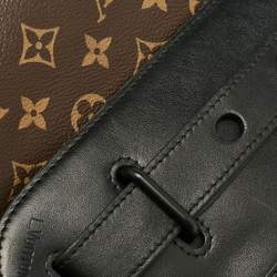 Louis Vuitton Black Leather and Monogram Canvas Solar Ray Steamer PM Bag