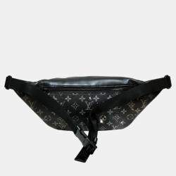 Louis Vuitton Silver x Black Monogram Canvas Leather  Galaxy Discovery Bum Bag
