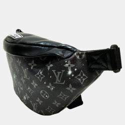 Louis Vuitton Silver x Black Monogram Canvas Leather  Galaxy Discovery Bum Bag