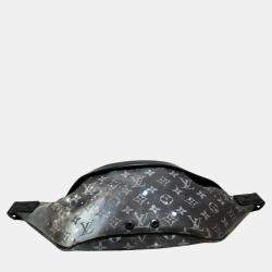 Louis Vuitton Silver x Black Monogram Canvas Leather  Galaxy Discovery Bum Bag