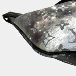Louis Vuitton Silver x Black Monogram Canvas Leather  Galaxy Discovery Bum Bag