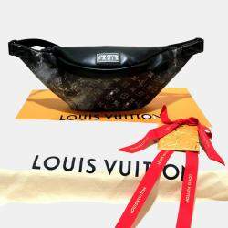 Louis Vuitton Silver x Black Monogram Canvas Leather  Galaxy Discovery Bum Bag