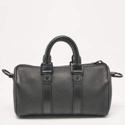 Louis Vuitton Black Aerogram Leather XS Keepall Bandoulier Bag