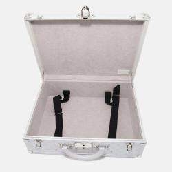 Louis Vuitton White Monogram Taiga Leather Bisten Size 50
