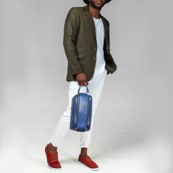 Louis Vuitton Cobalt Taigarama Canvas Dopp Kit