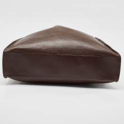Pre Owned Louis Vuitton Dark Brown Utah Leather Mohi Tote