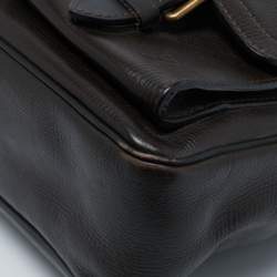 Louis Vuitton Coffee Utah Leather Wichita Messenger Bag