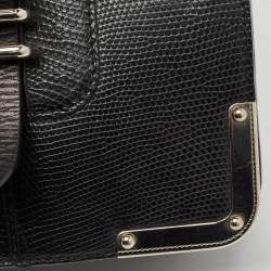 مملوكة مسبقًا Louis Vuitton Black Lizard Larry Briefcase Bag
