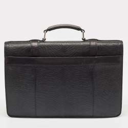 مملوكة مسبقًا Louis Vuitton Black Lizard Larry Briefcase Bag