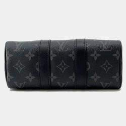 Louis Vuitton Noir Monogram Eclipse Monogram Eclipse Reverse Keepall Bag Size Xs