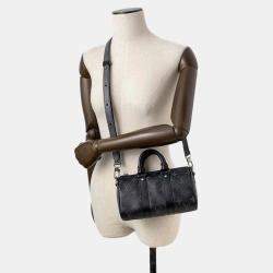 Louis Vuitton Noir Monogram Eclipse Monogram Eclipse Reverse Keepall Bag Size Xs
