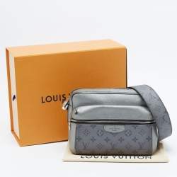 Louis Vuitton Gunmetal Taigarama Canvas and Leather Outdoor Messenger Bag