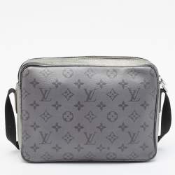 Louis Vuitton Gunmetal Taigarama Canvas and Leather Outdoor Messenger Bag