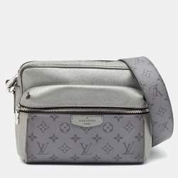 Louis Vuitton Gunmetal Taigarama Canvas and Leather Outdoor Messenger Bag