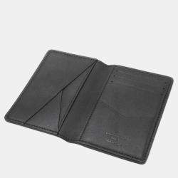 Louis Vuitton Black Canvas Leather Organizer De Poche Card Case