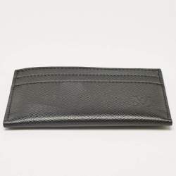 Louis Vuitton Black Taiga Leather Card Holder
