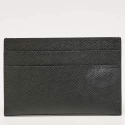 Louis Vuitton Black Taiga Leather Card Holder