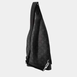 Louis Vuitton Noir Monogram Eclipse Taiga Leather Duo Sling Bag