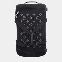 Louis Vuitton Noir Monogram Eclipse Knit Horizon Soft Carry bag