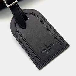 Pre Owned Louis Vuitton Black Brown Coated Canvas Macassar Clutch Box Bag