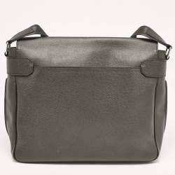 Louis Vuitton Black Taiga Leather Roman MM Bag