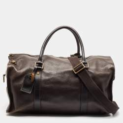 Louis Vuitton Dark Brown Utah Leather Comanche Duffle Bag