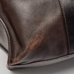 Louis Vuitton Dark Brown Utah Leather Comanche Duffle Bag