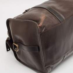 Louis Vuitton Dark Brown Utah Leather Comanche Duffle Bag