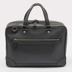 Louis Vuitton Black Taiga Leather Alexander Briefcase