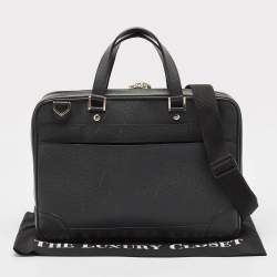 Louis Vuitton Black Taiga Leather Alexander Briefcase