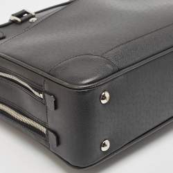 Louis Vuitton Black Taiga Leather Alexander Briefcase