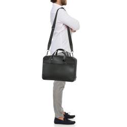 Louis Vuitton Black Taiga Leather Alexander Briefcase