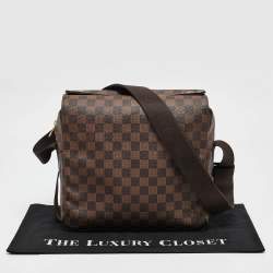Pre Owned Louis Vuitton Damier Azur Canvas Naviglio Crossbody Bag
