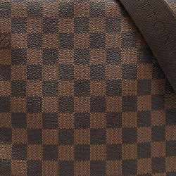 Pre Owned Louis Vuitton Damier Azur Canvas Naviglio Crossbody Bag