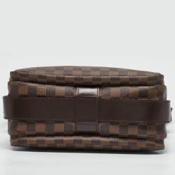 Pre Owned Louis Vuitton Damier Azur Canvas Naviglio Crossbody Bag