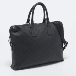 Louis Vuitton Black Damier Infini Leather Porte Documents Voyage PM Bag