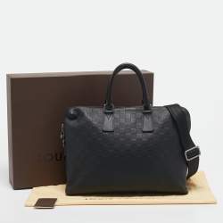 Louis Vuitton Black Damier Infini Leather Porte Documents Voyage PM Bag