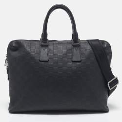 Louis Vuitton Black Damier Infini Leather Porte Documents Voyage PM Bag