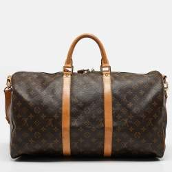مملوكة مسبقًا Louis Vuitton Monogram Canvas Keepall Bandouliere 50 Bag