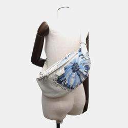 Louis Vuitton White Blanc Taurillon Leather Maxi Bumbag