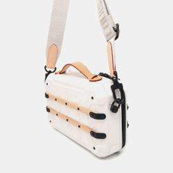 Louis Vuitton White/Black Calf Leather Future Trunk Shoulder Bag