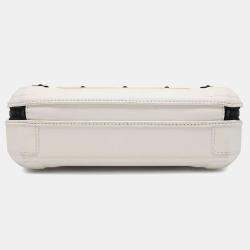 Louis Vuitton White/Black Calf Leather Future Trunk Shoulder Bag