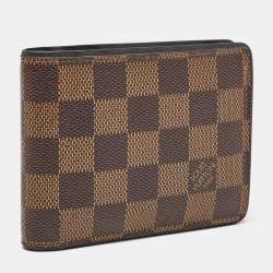 Louis Vuitton Blue Damier Ebene Multiple Wallet