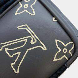Louis Vuitton Noir Monogram Eclipse Leather Messenger Bag 