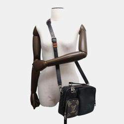 Louis Vuitton Noir Monogram Eclipse Leather Messenger Bag 