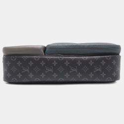 Louis Vuitton Noir Monogram Eclipse Leather Messenger Bag 
